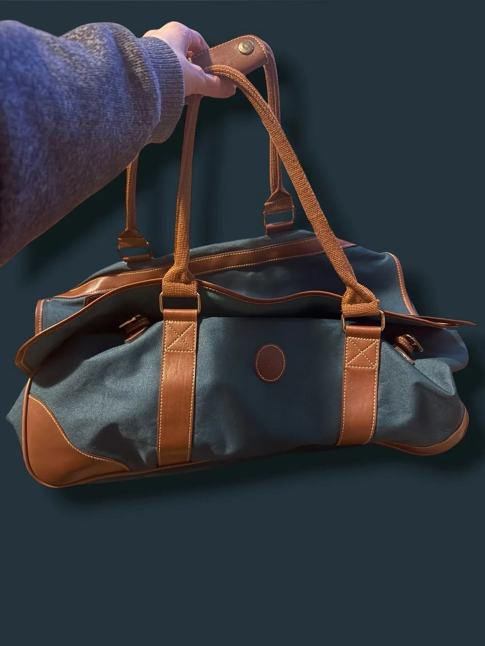 Forest green overnight bag